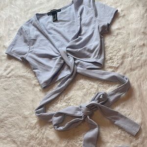 NWT forever 21 wraparound crop top - SIZE: XS